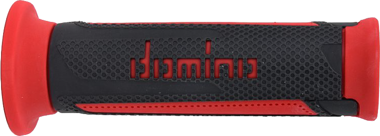 Domino Racing A350 Turismo Grips Anthracite/RED Pair (A35041C4270C7-0)