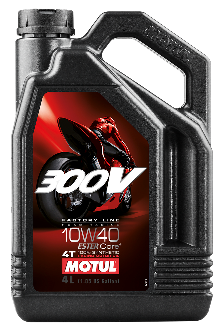 Motul 300V Competition Synthetic OIL 4T 10W40 4L 4/Case (104121)