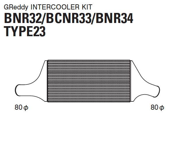 GReddy 89-02 Nissan Skyline BNR32/33/34 Intercooler Kit (Special Order)
