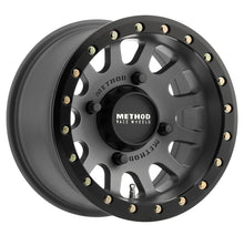 Load image into Gallery viewer, Method MR401 UTV Beadlock 15x7 / 4+3/13mm Offset / 4x156 / 132mm CB Titanium Wheel- Matte Black Ring