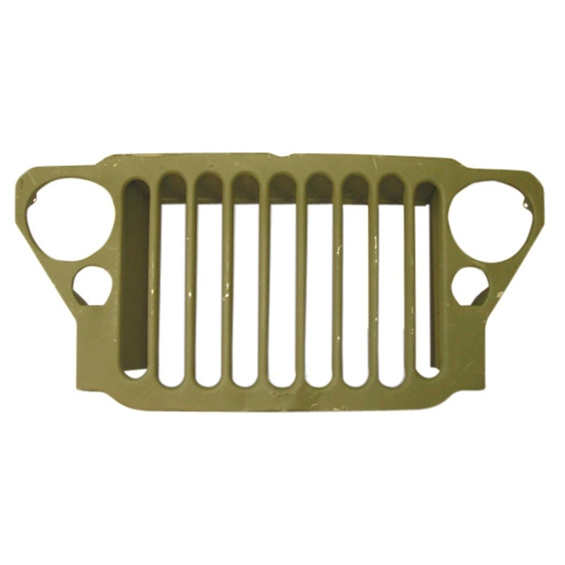 Parrilla de nueve ranuras estampada Omix para modelos 41-45 de Willys MB y Ford GPW