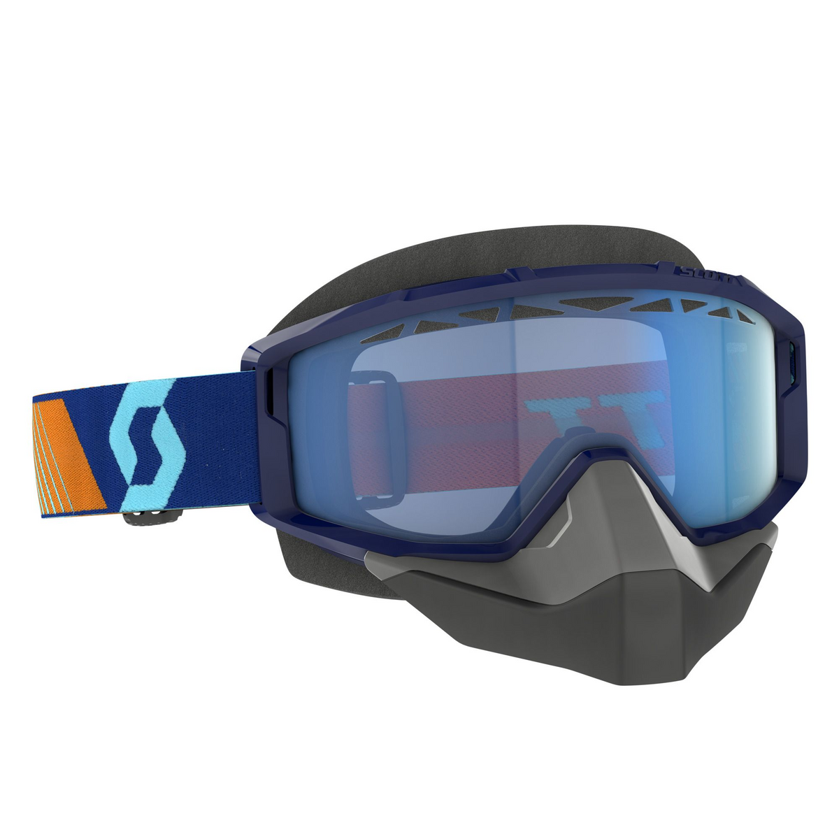 Scott Primal Snow Cross Goggle Royal Blue/Orange Blue Tint (2786067436107)