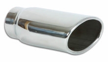 Cargar imagen en el visor de la galería, Vibrant 4.5in x 3in Oval SS Exhaust Tip (Single Wall Angle Cut Rolled Edge)