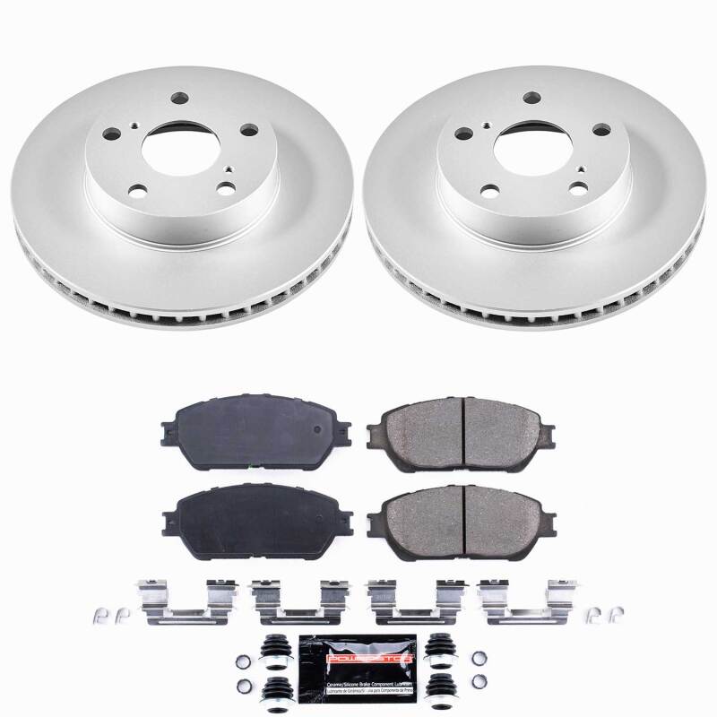 Power Stop 05-15 Toyota Tacoma Front Z23 Coated Brake Kit