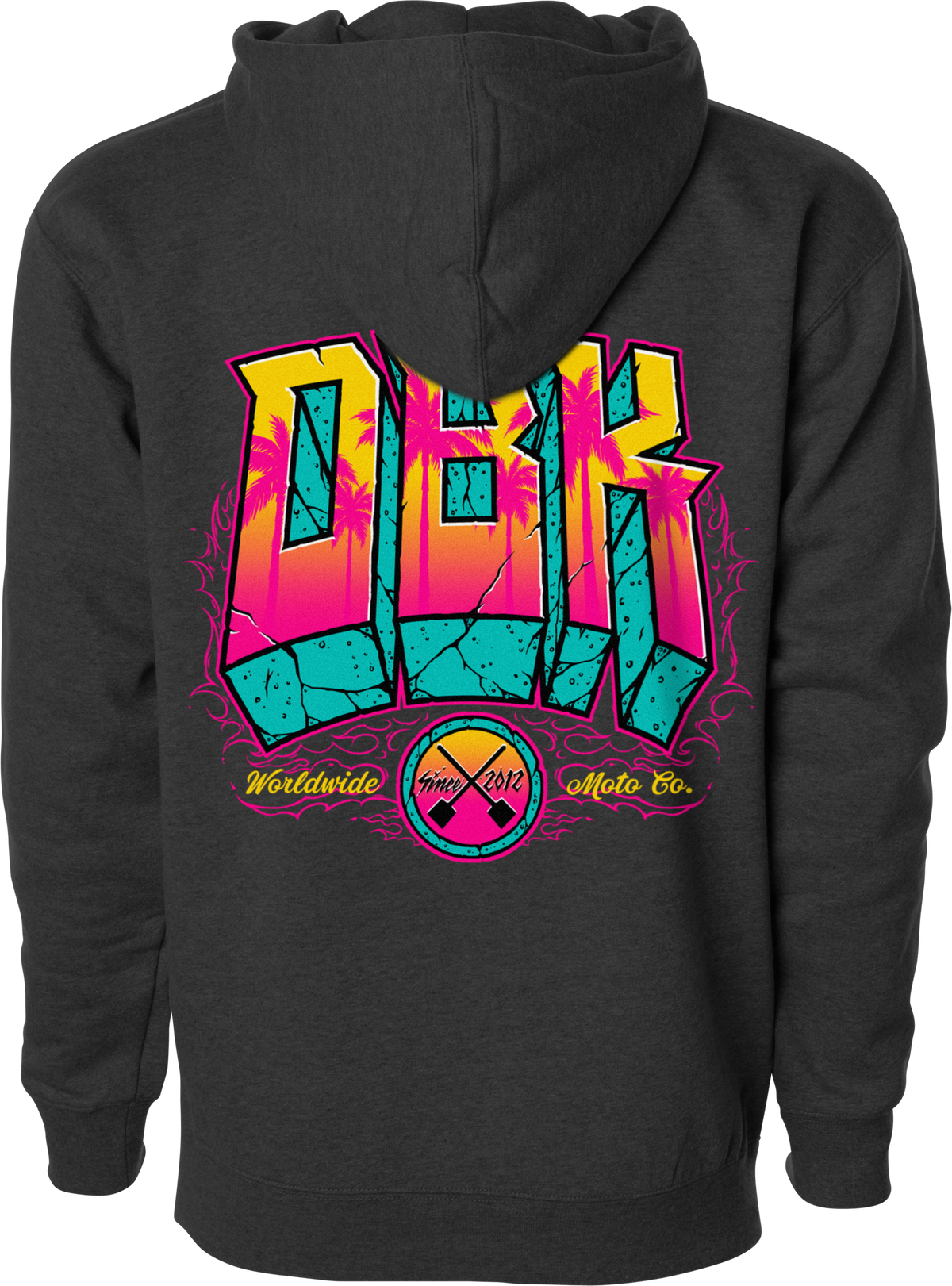 DBK Block X Block Hoodie Charcoal Heather 2X (AH-BLOCKXBLOC-CH-2X)