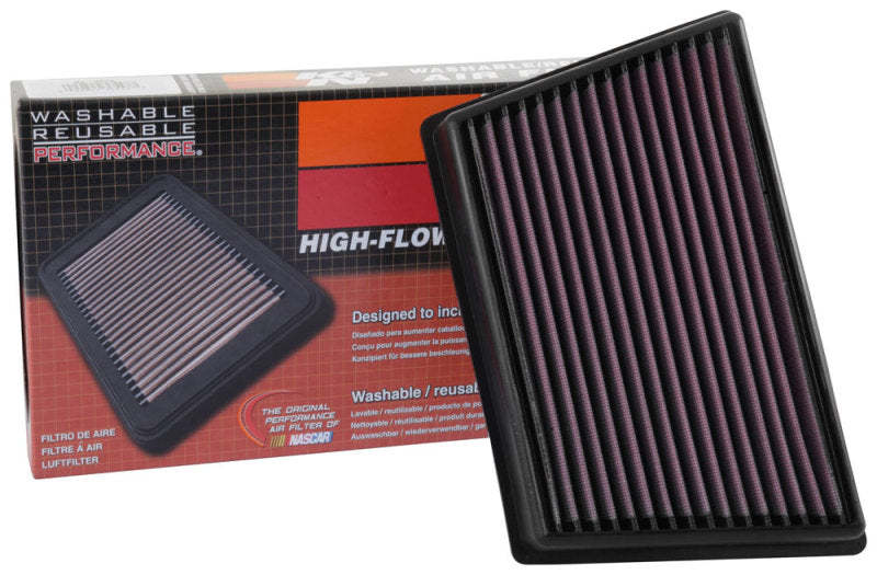 K&N 33-3073 Replacement Drop-In Air Filter — Fits 2015-2026 Land Rover Discovery Sport, 2018-2024 Jaguar E-Pace, 2015-2026 Range Rover Evoque