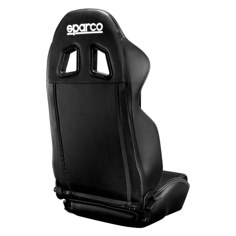 Sparco R100 Reclineable Seat - Vinyl Black — Universal Fit