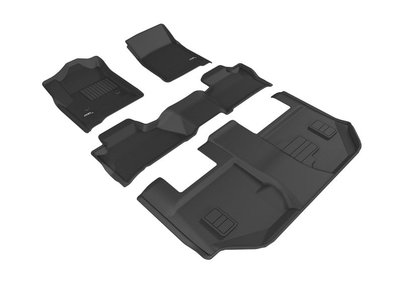 3D MAXpider 15-20 Chevrolet Suburban w/ Bench 2nd Row Kagu Black Full Set