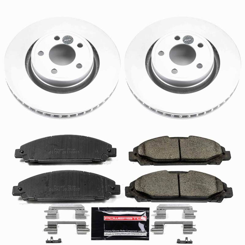 Power Stop 15-20 Ford Mustang Front Z23 Coated Brake Kit