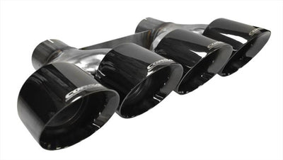 Corsa 4.5in Quad Polished Black Pro-Series Tip Kit — Fits 2014-2019 Chevrolet Corvette C7