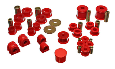 Energy Suspension Hyper-Flex Master Bushing Set Red — Fits 02-06 Subaru Impreza WRX