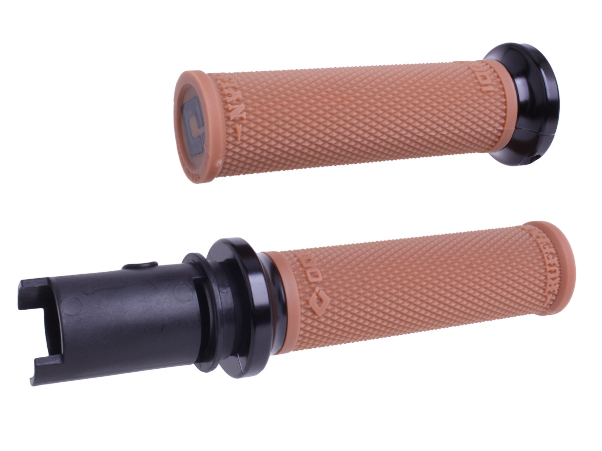 ODI Lock-on Ruffian Grips GUM Rubber/Black CVO `23-24 (V30HTCGR-B)