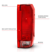 Cargar imagen en el visor de la galería, ANZO 1992-1996 Ford Bronco Taillight Red/Clear Lens (OE Replacement)