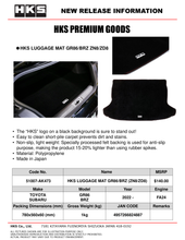 Cargar imagen en el visor de la galería, HKS GR86/BRZ (ZN8/ZD8) Luggage Mat