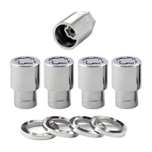 Cargar imagen en el visor de la galería, McGard Wheel Lock Nut Set - 4pk. (Reg. Shank Seat) M12X1.5 / 13/16 Hex / 1.38in. Length - Chrome