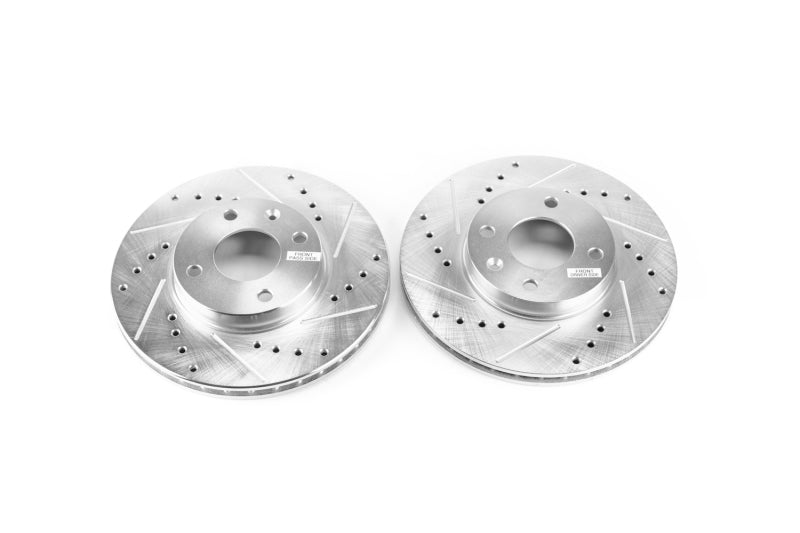 Power Stop 16-19 Chevrolet Spark Front Evolution Drilled & Slotted Rotors - Pair