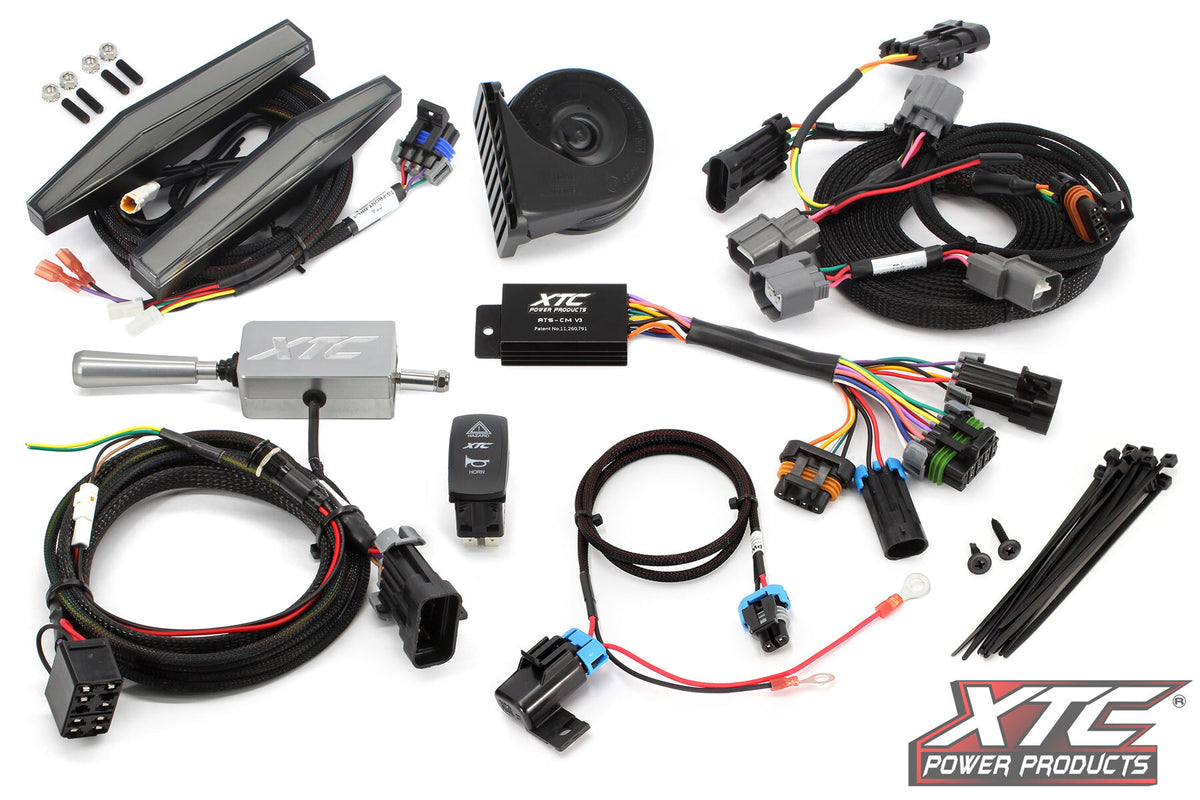 XTC Power Products Self Canceling Turn Signal with Billet Lever & DRL CFM (ATS-L-CFM-Z10-DRL)