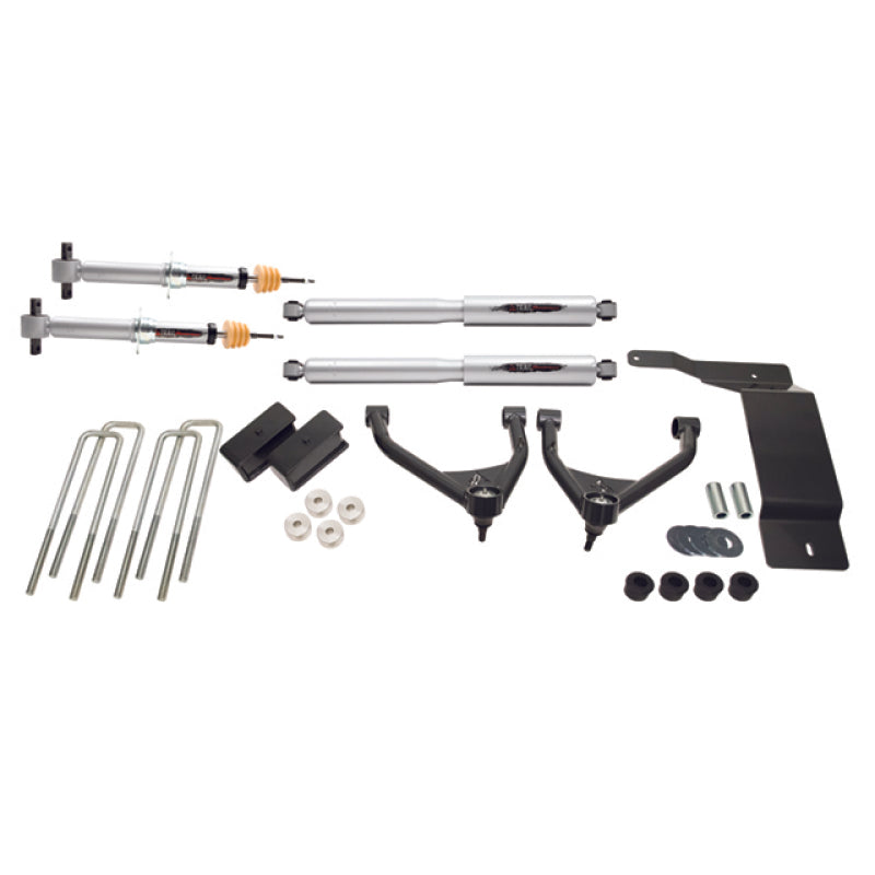 Kit de elevación de suspensión Belltech de 4 pulgadas con amortiguadores para Chevrolet Silverado/GMC Sierra 1500 4WD 16-18