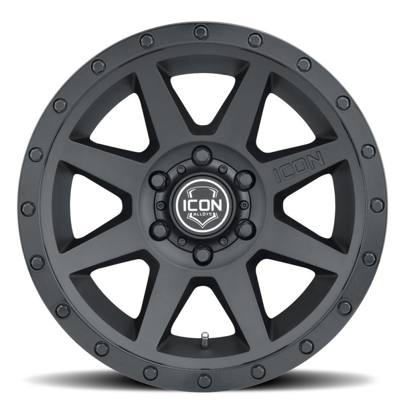 Rueda ICON Rebound 17x8.5 5x5 -6 mm Offset 4.5 in BS 71.5 mm Diámetro interior Doble Negro