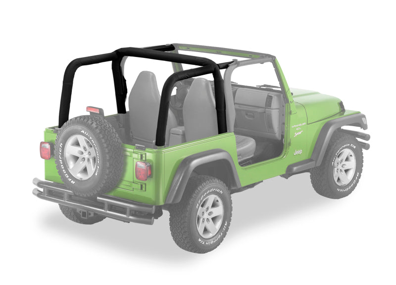 Bestop Sport Bar Cover - Black Denim — Fits '97-'02 Jeep Wrangler TJ