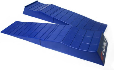 Cusco Low Down Slope 2-Piece Separate Type Blue Ramps — Universal Low Profile Vehicle Lift