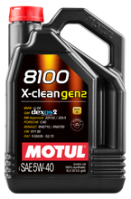 Cargar imagen en el visor de la galería, Motul 5L Synthetic Engine Oil 8100 X-CLEAN Gen 2 5W40