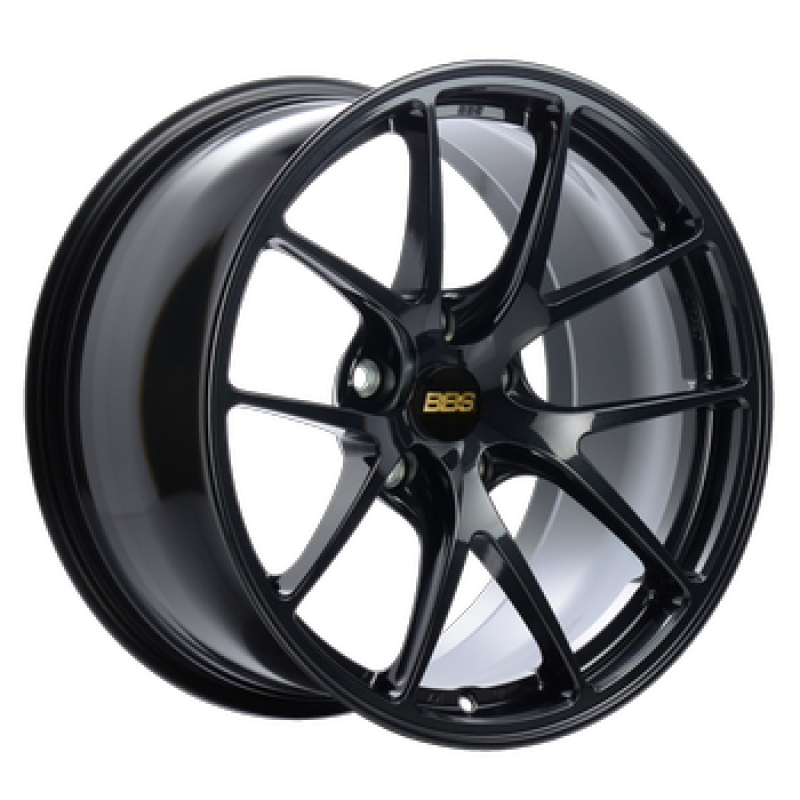 BBS RI-A 18x10 5x120 ET25 PFS Metallic Black Subtle Blue Flake Wheel -82mm PFS/Clip Req