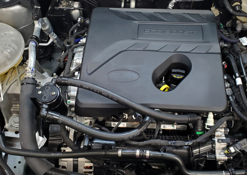 J&L 2021-2024 Ford Bronco Sport 1.5L EcoBoost Passenger Side Oil Separator 3.0 - Black