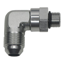 Cargar imagen en el visor de la galería, DeatschWerks 6AN ORB Male Swivel to 8AN Male Flare 90-Degree - Anodized Titanium