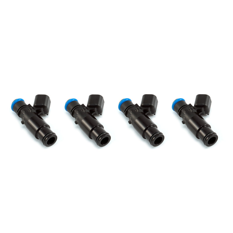 Injector Dynamics 1750-XDS Fuel Injectors - USCAR, 48mm, 14mm Black Bottom Adaptor (Set of 4)