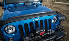 Cargar imagen en el visor de la galería, AVS 07-18 Jeep Wrangler (JK) Aeroskin II Textured Low Profile Hood Shield - Black