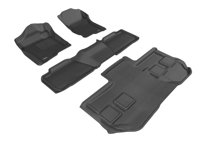 3D MAXpider 11-14 Chevrolet Suburban w/ Bucket 2nd Row Kagu Black Full Set
