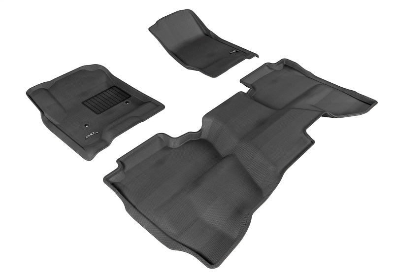 3D MAXpider 14-19 Chevrolet Silverado 1500 Double Cab / 2500HD / 3500HD Kagu Black Full Set
