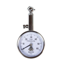 Cargar imagen en el visor de la galería, Autometer 60 PSi Peak/Hold Mechanical Tire Pressure Gauge