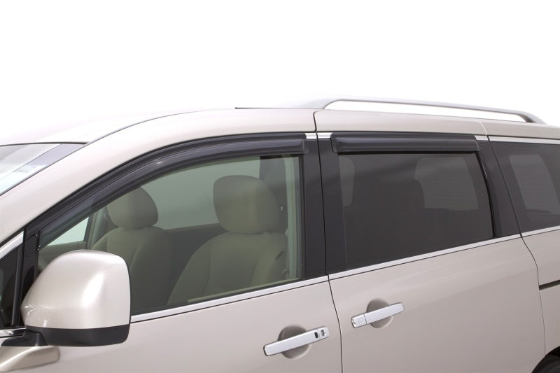 AVS 11-18 Nissan Quest Ventvisor Outside Mount Window Deflectors 4pc - Smoke