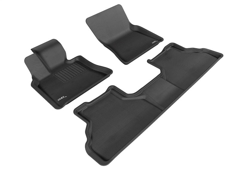 3D MAXpider Kagu Floor Mats - Black — Fits 2008-2014 BMW X6 E71