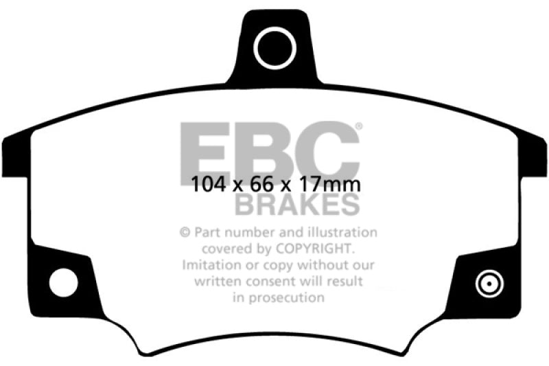 EBC 83 Fiat 124 Spider 2 Greenstuff Front Brake Pads