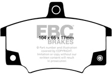 Cargar imagen en el visor de la galería, EBC 83 Fiat 124 Spider 2 Greenstuff Front Brake Pads