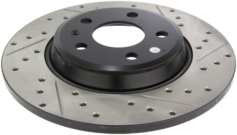 StopTech Power Slot Drilled & Slotted Rear Left Rotor — Fits 09-14 Audi A4, 08-10 A5, 10 S4