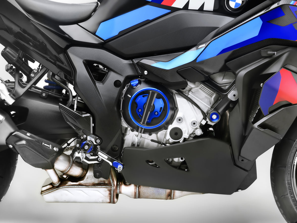 Rizoma Clutch Cover Black/Blue BMW (ZBW109B)