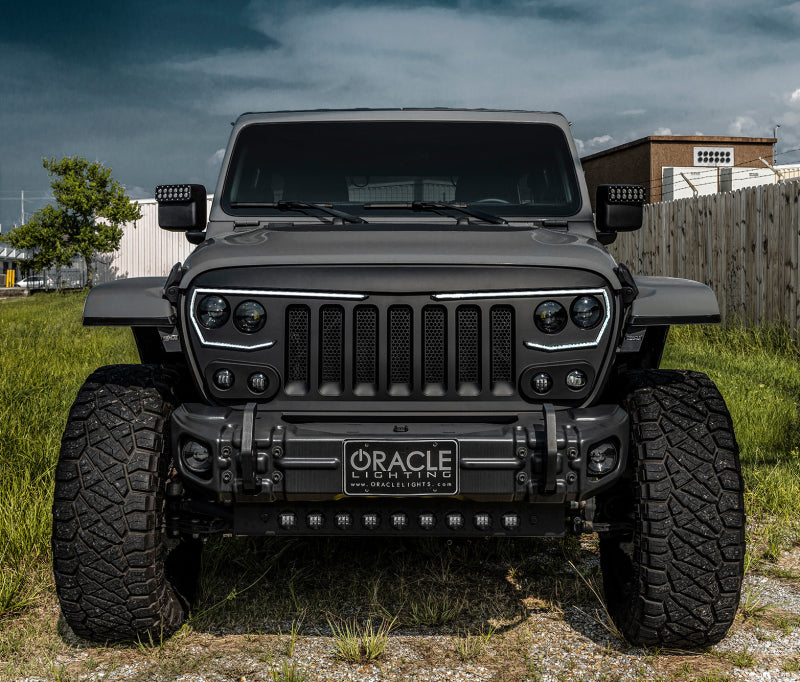 Placa protectora ORACLE Lighting para Jeep Wrangler JL 2019+ con emisores LED integrados, transparente VER GARANTÍA