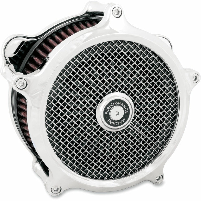 Performance Machine Slim Air Cleaner - Chrome — Fits Harley-Davidson