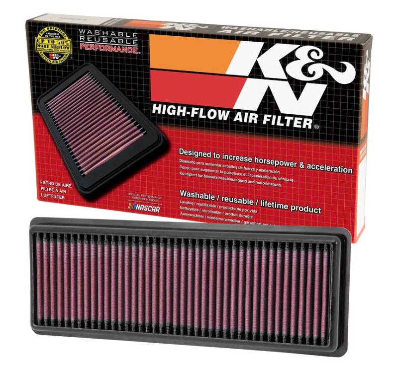 K&N Replacement Air Filter — Fits 2012-2019 Fiat 500 Abarth, 2015 Mini Cooper Countryman/Paceman