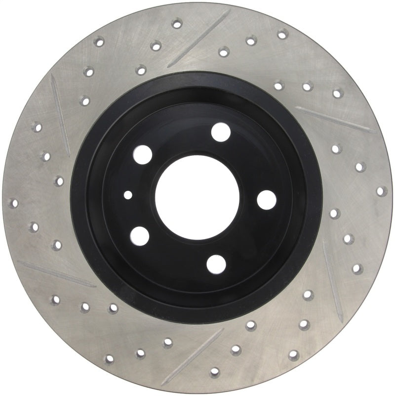 StopTech Power Slot Drilled & Slotted Rear Left Rotor — Fits 09-14 Audi A4, 08-10 A5, 10 S4