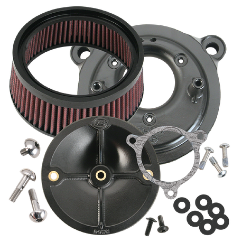 S&S Cycle Stealth Air Cleaner Kit (No Cover) — Fits 2008-2016 Harley-Davidson Tri-Glide & CVO