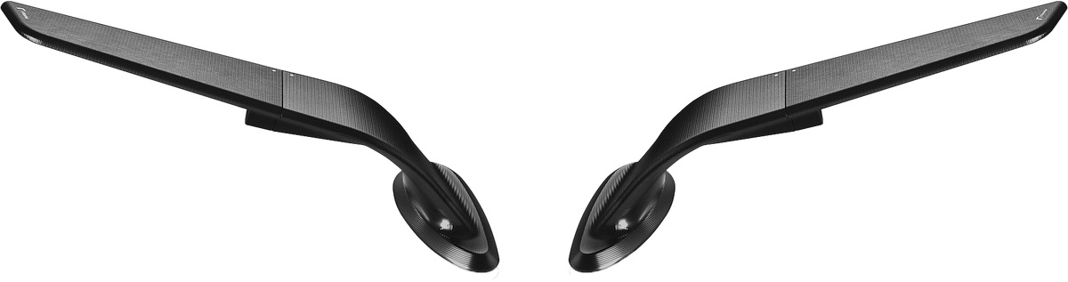 Rizoma Stealth Sport Mirror Black Pair HON (BSS031B)