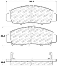 Cargar imagen en el visor de la galería, StopTech Performance 04-09 Acura TSX / 09 Accord V6 Coupe ONLY Front Brake Pads