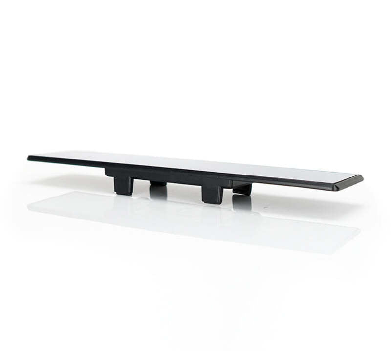 NRG 270mm Wide Panorama Clip-on Rearview Mirror - Flat w/ White Tint — Universal Fit
