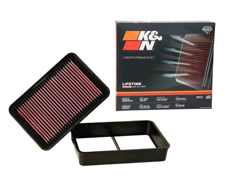 K&N High-Flow Air Filter — Fits 2008-2015 Mitsubishi Lancer, Outlander, Outlander Sport