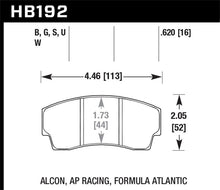 Cargar imagen en el visor de la galería, Hawk AP Racing CP4567 / CP5040-10/11/12/13S4 / CP5100 / CP5108 / CP6760 DTC-60 Race Brake Pads